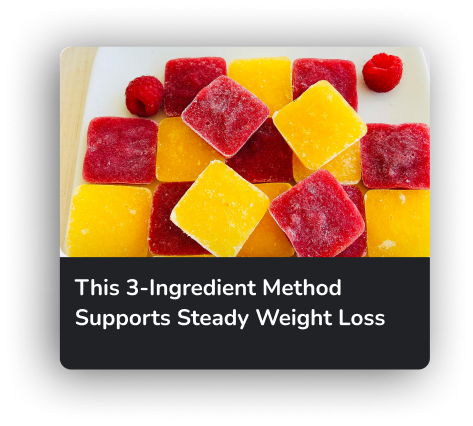 Simple ingredients weight loss native ad creative example