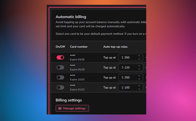 automatic payments Adskeeper