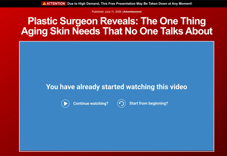 VSL prelander example: a live-style health advertorial