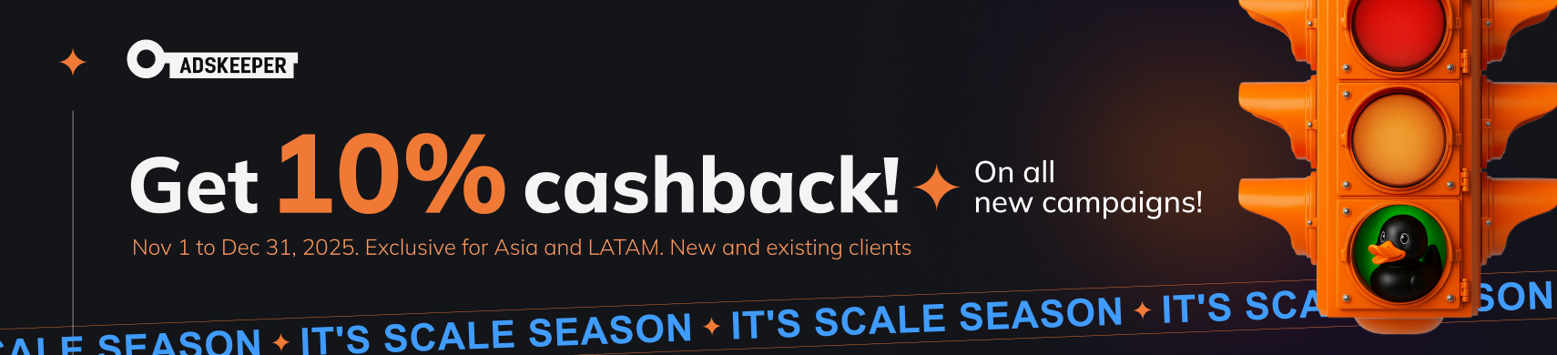 Scale Season: 10% Cashback on New Campaigns