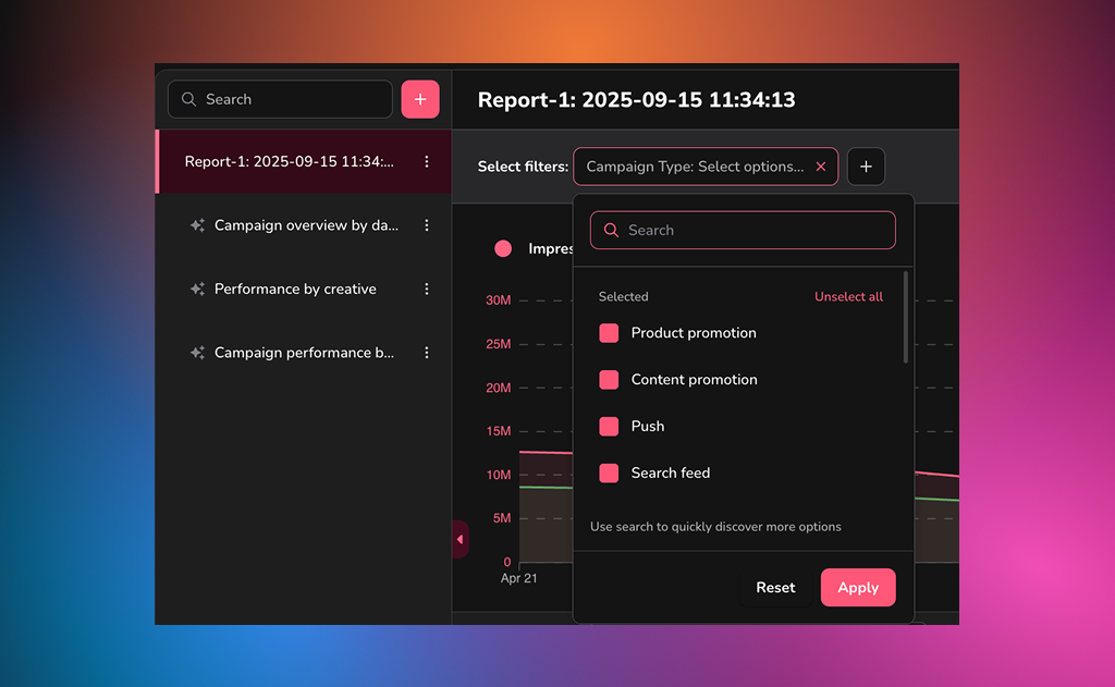 Reports in Adskeeper
