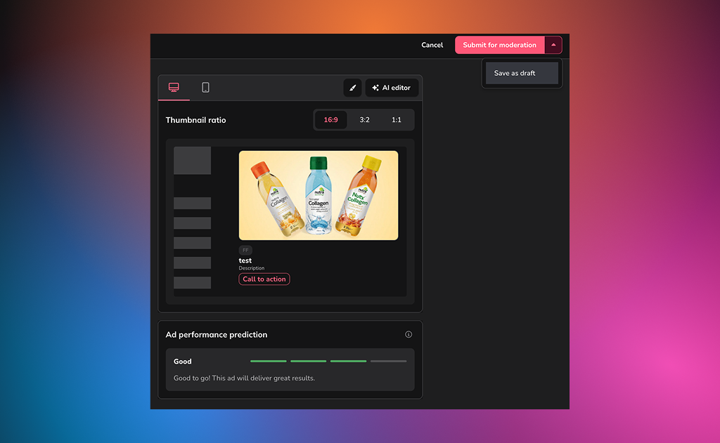 Draft ads Adskeeper