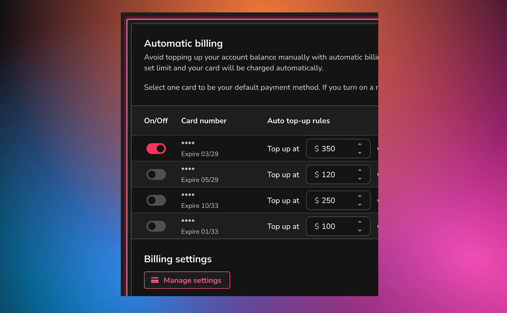 automatic payments Adskeeper